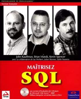 Couverture du produit · Maîtrisez SQL