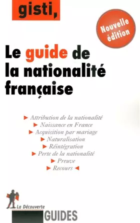 Couverture du produit · GUIDE DE NATIONALITE FRANCAISE