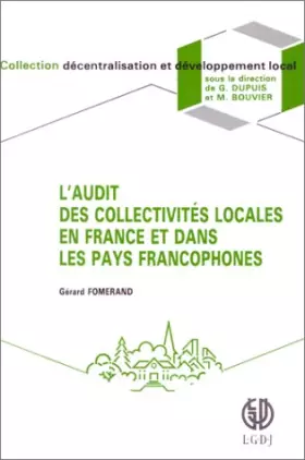 Couverture du produit · L'Audit des collectivités locales en France et dans les pays francophones