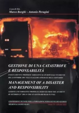 Couverture du produit · Gestione di una catastrofe e responsabilità Management of a disaster and responsibility: Insegnamenti e proposte normative scat