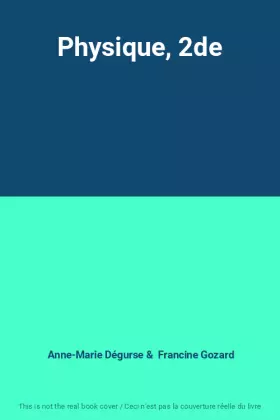 Couverture du produit · Physique, 2de