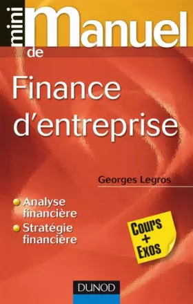 Couverture du produit · Mini Manuel de Finance d'entreprise