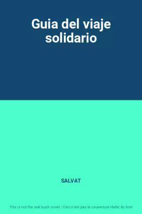 Couverture du produit · Guia del viaje solidario