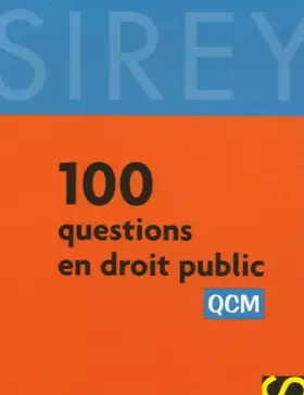 Couverture du produit · 100 Questions en droit public