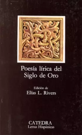 Couverture du produit · Poesia lirica del siglo de oro/Lyric poetry of the golden age