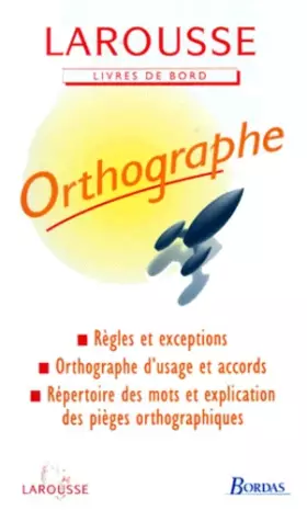 Couverture du produit · Orthographe