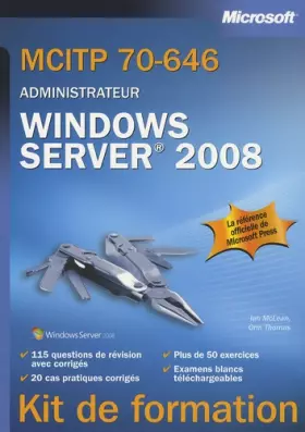 Couverture du produit · MCITP 70-646 - Administrateur Windows Server 2008
