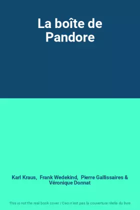 Couverture du produit · La boîte de Pandore