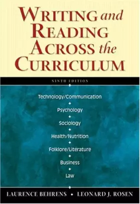 Couverture du produit · Writing and Reading Across the Curriculum (Book Alone)