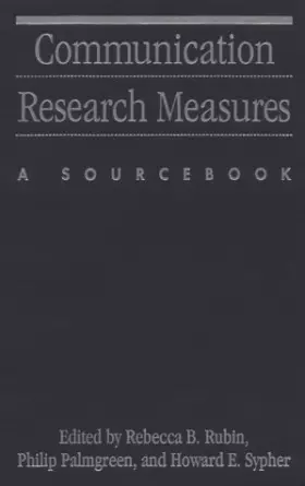Couverture du produit · Communication Research Measures: A Sourcebook