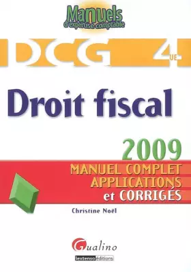 Couverture du produit · Droit fiscal DCG4 : Manuel complet, applications et corrigés