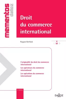 Couverture du produit · Droit du commerce international