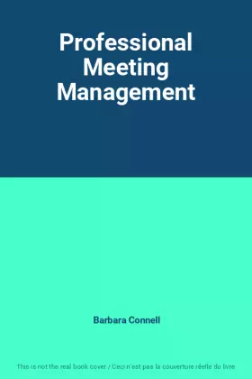 Couverture du produit · Professional Meeting Management