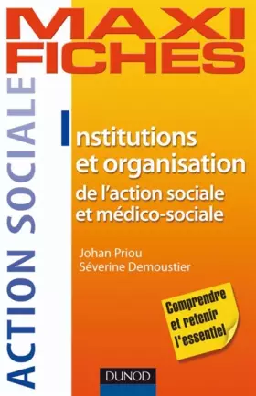 Couverture du produit · Institutions et organisation de l'action sociale et médico-sociale