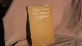 Couverture du produit · Contribution à la conception des aphasies