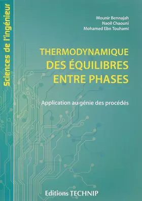 Couverture du produit · Thermodynamique des Equilibres