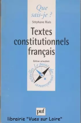 Couverture du produit · Textes constitutionnels français