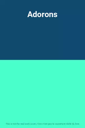 Couverture du produit · Adorons
