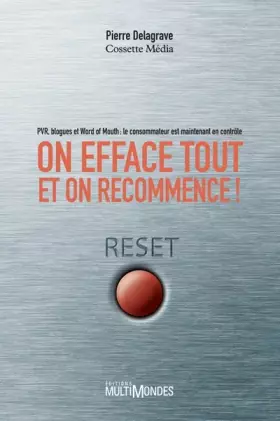 Couverture du produit · On efface tout et on recommence