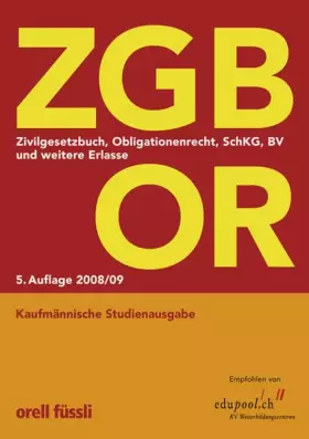 Couverture du produit · ZGB, OR, SchKG, BV und andere Erlasse