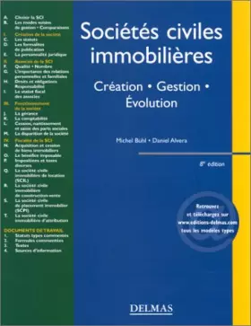 Couverture du produit · Sociétés civiles immobilières : Création - Gestion - Evolution