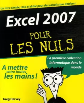 Couverture du produit · Excel 2007 pour les nuls