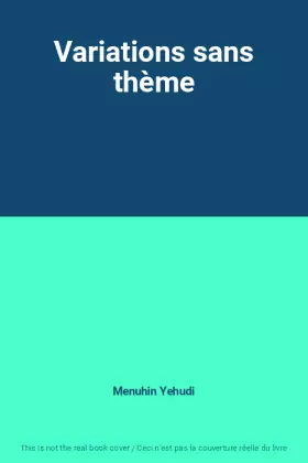 Couverture du produit · Variations sans thème