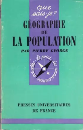 Couverture du produit · Géographie de la population