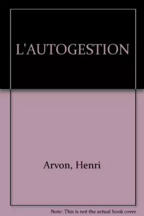 Couverture du produit · L'AUTOGESTION