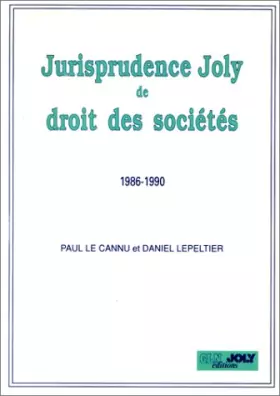 Couverture du produit · Jurisp.Joly Dt Stes 1986-1990