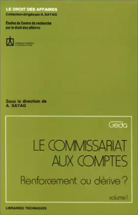 Couverture du produit · Le commissariat aux comptes, volume 1et 2. Renforcement ou dérivé ? (ancienne édition)