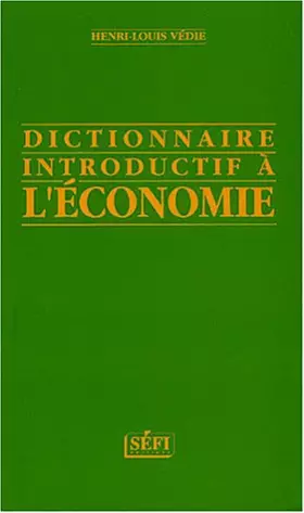 Couverture du produit · Dictionnaire de l'économie