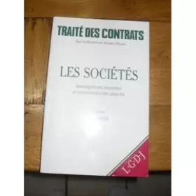 Couverture du produit · Traité des contrats : les sociétés