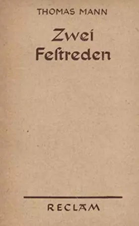 Couverture du produit · Zwei Festreden