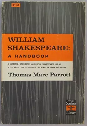 Couverture du produit · William Shakespeare A Handbook.