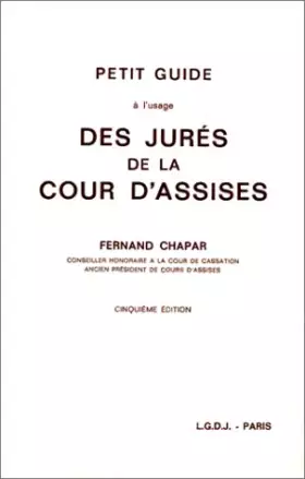 Couverture du produit · Guide a l'usage des jures de la cour d'assises 5e ed.(1980)