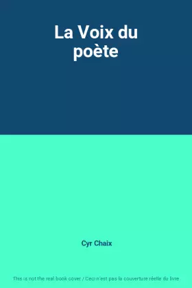 Couverture du produit · La Voix du poète