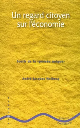 Couverture du produit · Un regard citoyen sur l'économie