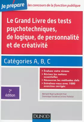 Couverture du produit · Le Grand Livre des tests psychotechniques de logique, de personnalité et de créativité