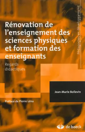Couverture du produit · Rénovation de l'enseignement des sciences physiques et formation des enseignants