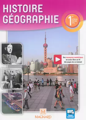 Couverture du produit · Histoire Géographie (2016) 1res STD2A, STI2D, STL - Manuel élève