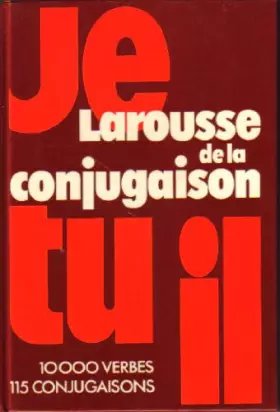 Couverture du produit · Larousse de la conjugaison