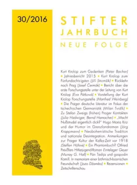 Couverture du produit · Stifter Jahrbuch. Neue Folge / Stifter Jahrbuch: Neue Folge, Band 30 (2016)