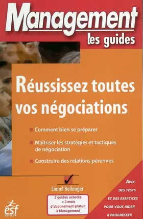 Couverture du produit · Réussissez toutes vos négociations