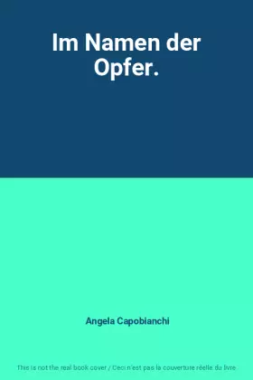 Couverture du produit · Im Namen der Opfer.