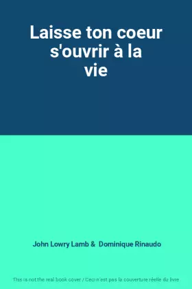 Couverture du produit · Laisse ton coeur s'ouvrir à la vie