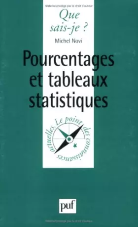 Couverture du produit · Pourcentages et tableaux statistiques