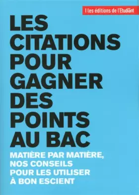 Couverture du produit · Les citations pour gagner des points au bac