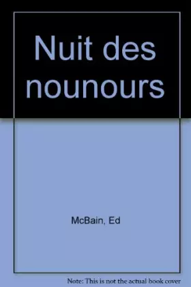 Couverture du produit · Nuit des nounours (La)