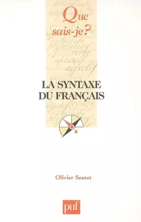 Couverture du produit · La syntaxe du français